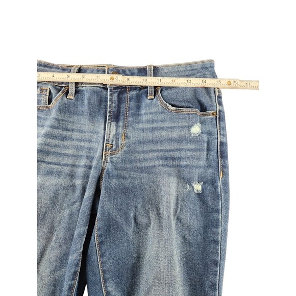 Old Navy Mid-Rise Pop Icon Skinny  Mid-Wash Women’s  Jeans Distressed Size‎ 4 - Picture 6 of 8